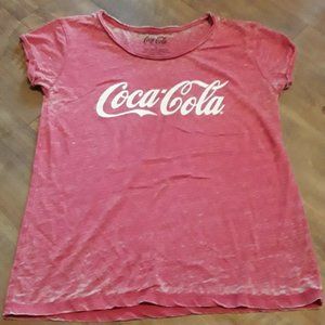 Womens Coca Cola Shirt Size M Medium Red Vintage